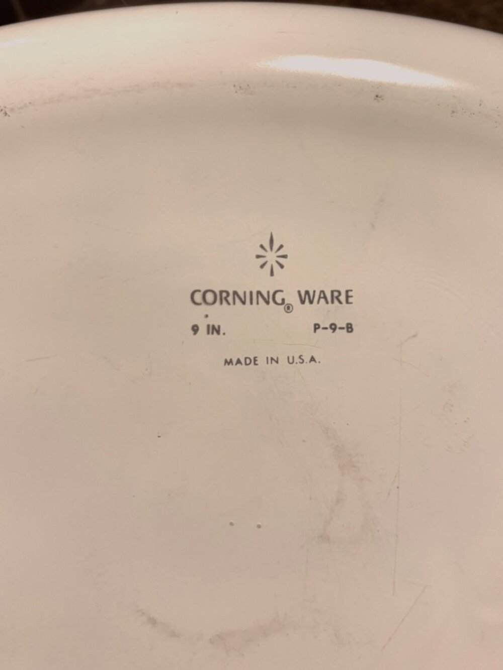 Vintage CorningWare P-9-B 9-Inch Square Casserole Dish with Lid - Excellent Cond - Picture 4 of 4